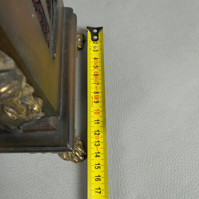 Tempus Fugit Mechanical Table Clock with Lion Feet from Walt For Sale - Image 15 of 17