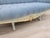1970s Sky Blue Tufted French Provincial Sofa | Hand-Painted Floral Trim, Louis XV Style Settee For Sale - Image 9 of 12