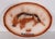 Rustic Western Cowboy themed Longhorn bull motif ceramic platter by Marcia of California, in excellent, original, clean...