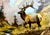 American West Mountain and Bull Elk Landscape, by Ted Blaylock For Sale - Image 4 of 8