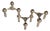 Vintage S22 Candlesticks and Adjustable Candles from NAGEL, 1970, Set of 12 For Sale
