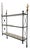Late 20th Century Modern Federal Wrought Iron & Marble Hanging Shelf For Sale