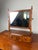 Antique Federal Bow Front Three Drawer Shaving Mirror, Circa 1830 For Sale - Image 4 of 16