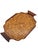 Mid-20th Century Wooden Tray with Geometric Inlay and Handles, 1950s For Sale - Image 9 of 9