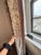An exceptional pair of custom floor-length drapery panels featuring Fortuny’s celebrated Vivaldi pattern in the...