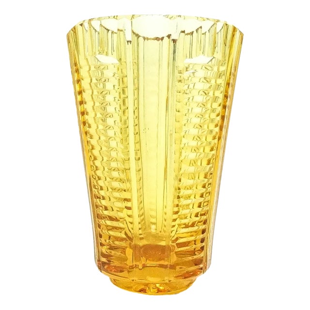 Polish Art Deco Vase from Josephine Glassworks, 1930s For Sale