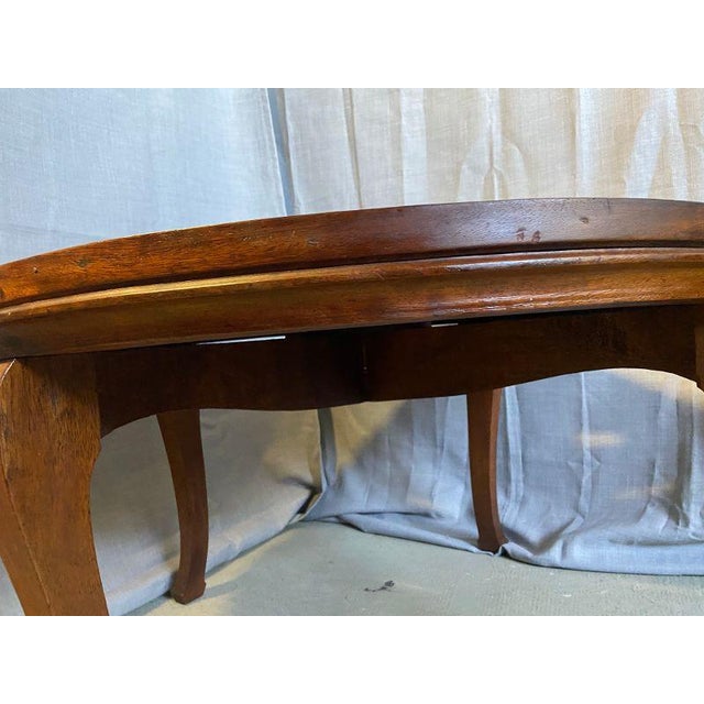 Popular Art Circular Coffee Table in Carved Wood, 1930s-1940s For Sale - Image 12 of 14