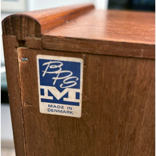 Mid-Century Modern Vintage Secretaire in Teak from Bernhard Pedersen & Son For Sale - Image 3 of 18