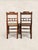 Antique English Oak Pair of Occasional Chairs C 1900 For Sale In Tampa - Image 6 of 10