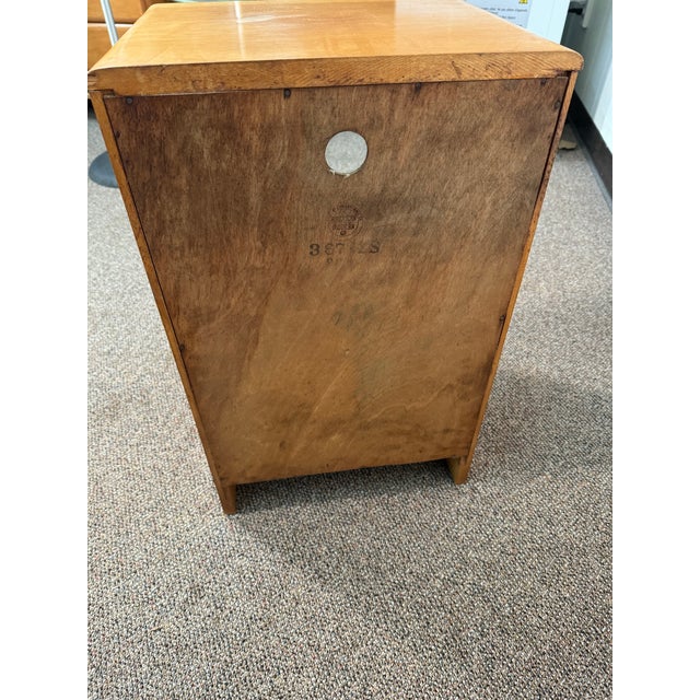 Chocolate American Modern Nightstand Made by Conant Ball For Sale - Image 8 of 11