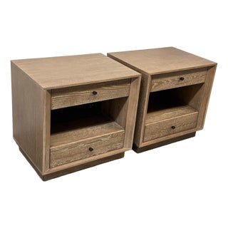 West Elm Matias Nightstands, Pair For Sale