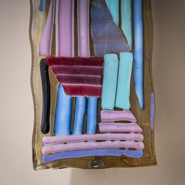 Blue Sconce, Attributed to Vistosi, Italy, Mid-20th Century For Sale - Image 8 of 8