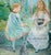 Berthe Morisot (1841-1895) Two Little Girls and the Cat Original color poster after a painting by the artist Signed in the...