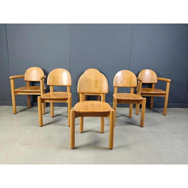 Pine Wood Dining Chairs by Rainer Daumiller for Hirtshals Savvaerk, 1980s, Set of 6 For Sale - Image 12 of 15