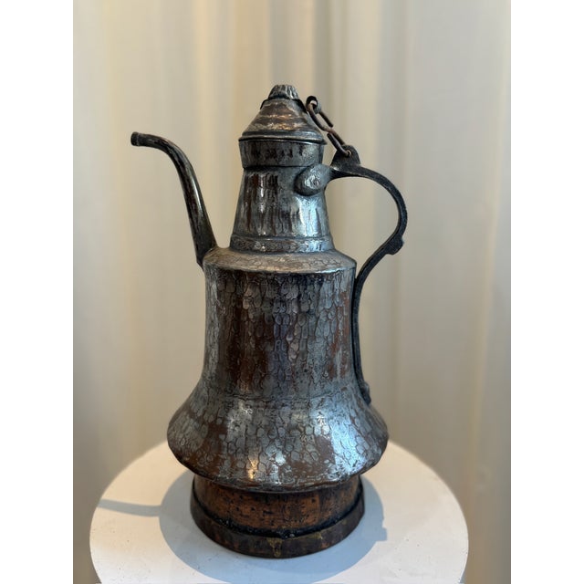 Early 20th Century Antique Hand-Hammered Middle Eastern Dallah Coffee Pot For Sale - Image 5 of 7
