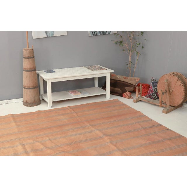 Mid 20th Century Large Vintage Decorative Turkish Kilim For Sale In Los Angeles - Image 6 of 7