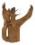 Vintage Carved Wooden Tree Sculpture For Sale