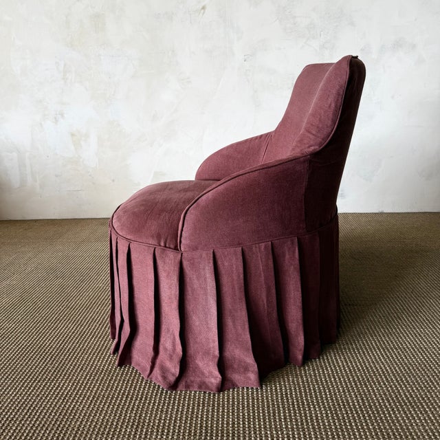 Ella Accent Chair Slip Covered For Sale In Los Angeles - Image 6 of 17