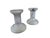 A Pair of White Marble Candle Holders Pair with Tapered Candles in any color! Each Holder is 4" Tall