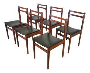 Vintage Scandinavian Wooden Dining Chairs from Stol Kamnik, 1970s, Set of 6