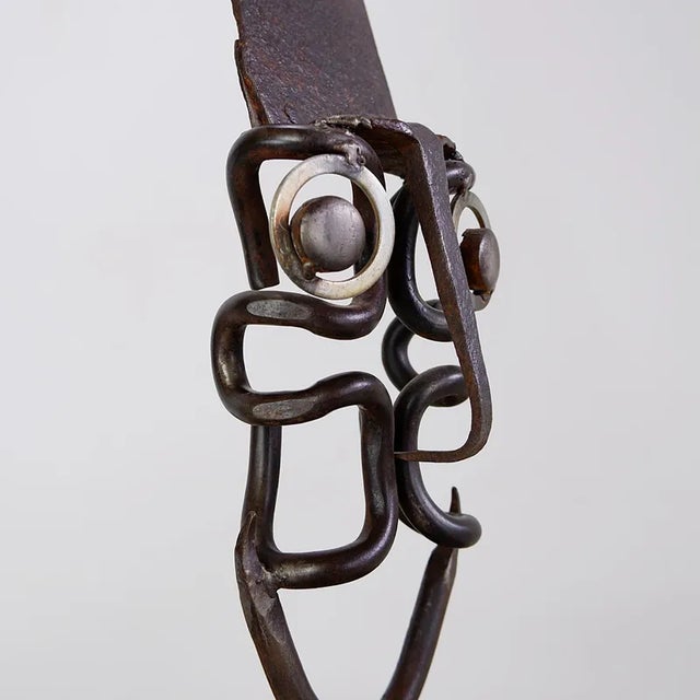 Sculpture Metal Soudart Mask For Sale - Image 6 of 12