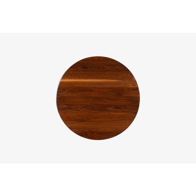 Arthur Espent Carpenter Three Leg Table Walnut Dining Table 1960 For Sale In Chicago - Image 6 of 12