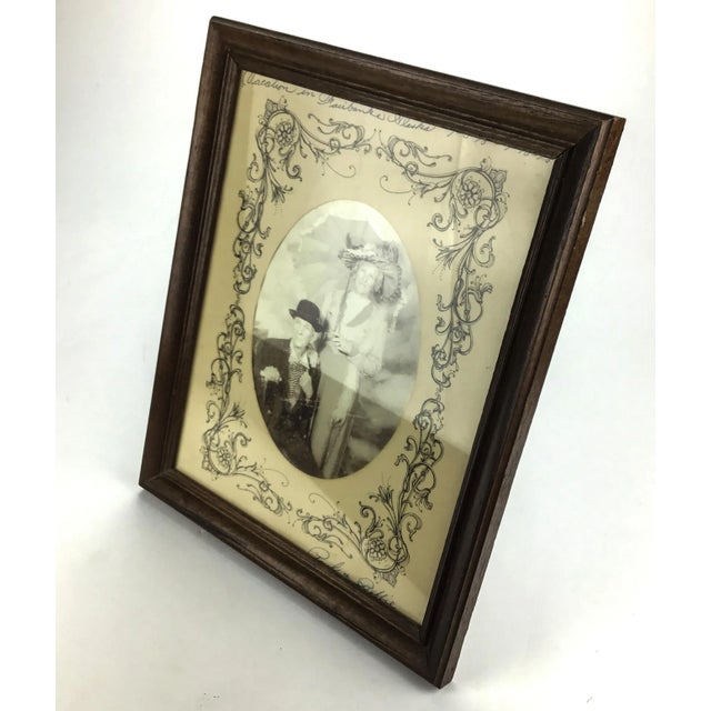 These old fashioned framed photo prints were super popular in the 60’s and 70’s. Here we have one of a couple who was...