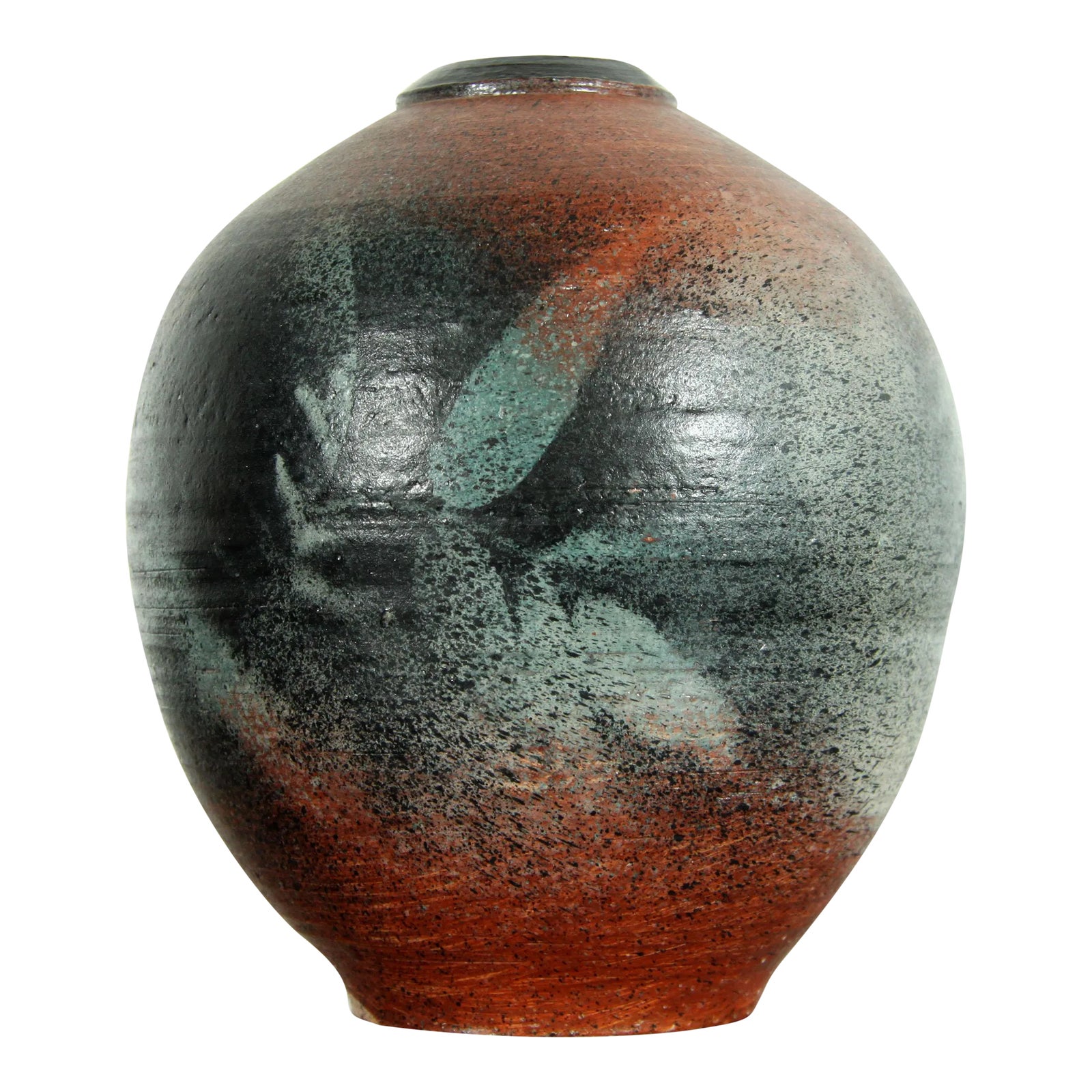 Vintage Raku Studio Art Pottery Vase