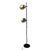 Mid-Century Modern Space Age Mid-Century Modern Floor Lamp with 2 Chrome Shades from Gepo For Sale - Image 3 of 9