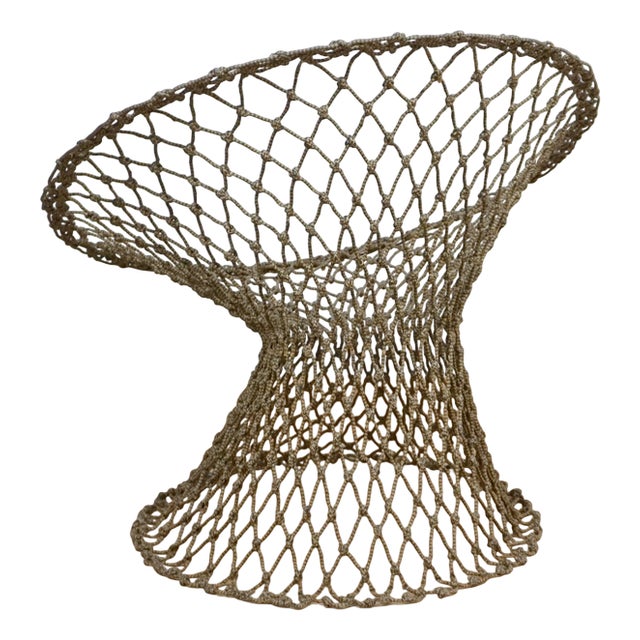 Vintage Fishnet Chair, 1990s For Sale