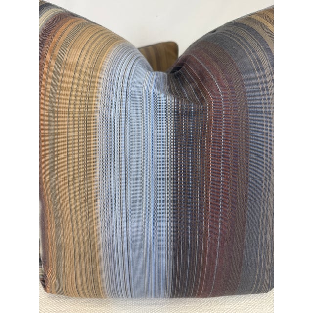 Custom pair of 22" Pillows covered in Missoni Home "Yumbel Outdoor-1" striped indoor/outdoor fabric and corded in a...