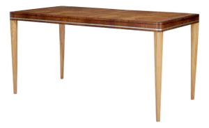 Mid 20th Century Elm and Mahogany Desk by Carl Bergsten