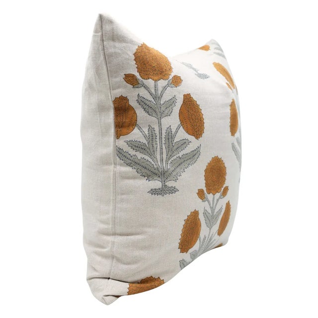 Elevate your space with the Badshah Block Print Cushion Cover, crafted from pure linen for a touch of elegance and natural...