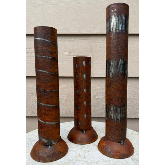 Brutalist LastChance!Brutalist Folk Art Vases For Sale - Image 3 of 6