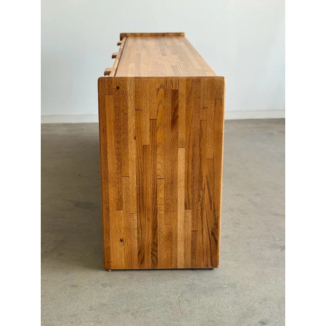 1990s 1990s Post Modern Triple Sideboard in Oak For Sale - Image 5 of 11