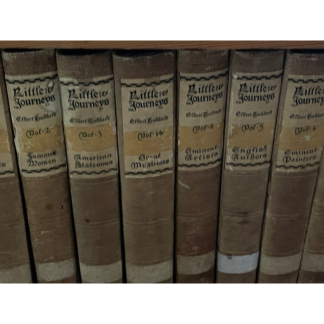 Antique Small Library Selection in Art Deco Bookcase For Sale In Miami - Image 6 of 7