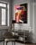 Add a bold and sophisticated touch to your interior with this large, original abstract canvas, characterized by dynamic...