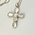 1970s Vintage Southwestern Boho Chic Religious Blue Larimar & Sterling Cross Pendant Necklace - 23” For Sale - Image 13 of 15
