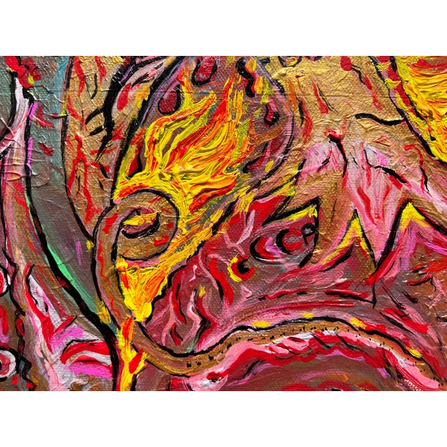 Original Abstract Painting on Canvas by Serg Graff, "Apocalypse" Coa, Framed For Sale - Image 12 of 15