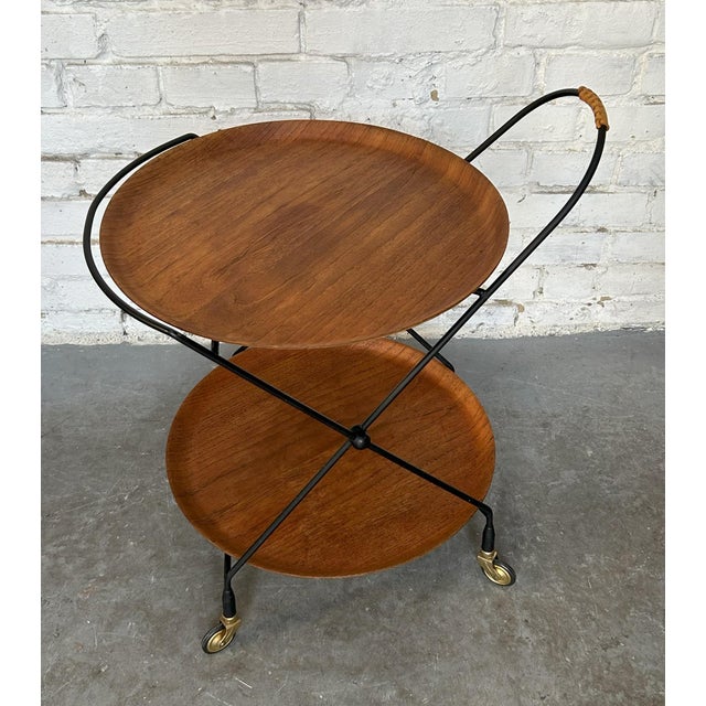 Bar Cart by Paul Nagel for Jie Gantoft, 1960s For Sale - Image 6 of 7