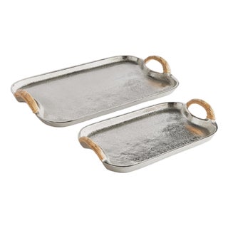 Helena Decorative Trays, Set Of 2 For Sale