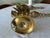 Hollywood Regency Vintage Solid Brass Lotus Flower Wall Sconces — Pair For Sale - Image 3 of 8