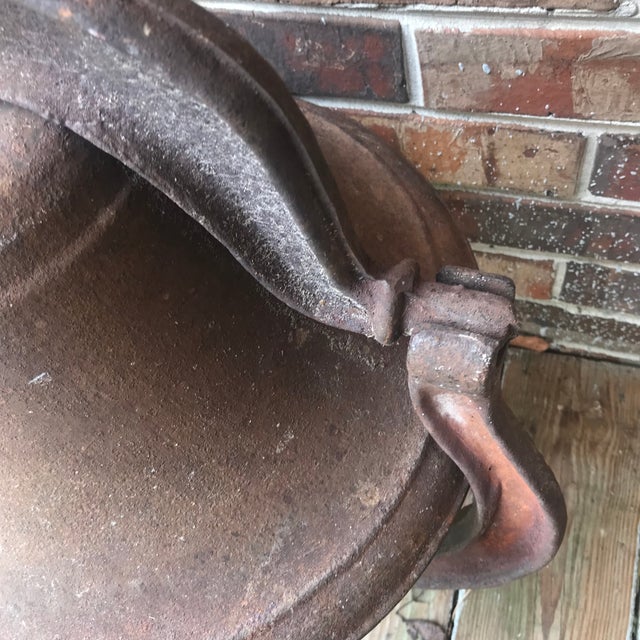 1800s Crystal Metal No 3 Complete Cast Iron Bell For Sale - Image 6 of 15