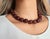 Rare Red Rutilated Quartz Necklace, With Sterling Silver Red Quartz Clasp For Sale In Cleveland - Image 6 of 11