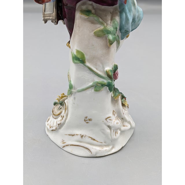 1750s Ranelagh Masqueraders England Chelsea Sprimont Porcelain Figurines - Set of 2 For Sale - Image 10 of 10