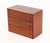 Wood Pair of Modern Cherry-Stained Wood Chests of Drawers For Sale - Image 7 of 9