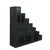 2000 - 2009 Distressed Black Triangle Step Tansu Storage Cabinet Display Room Divider For Sale - Image 5 of 5
