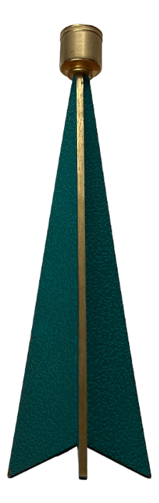 Mid-Century Brass Rocket Candleholder, 1960s