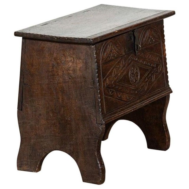 18th Century Irish Oak Bible Box Coffer Stool For Sale - Image 17 of 17