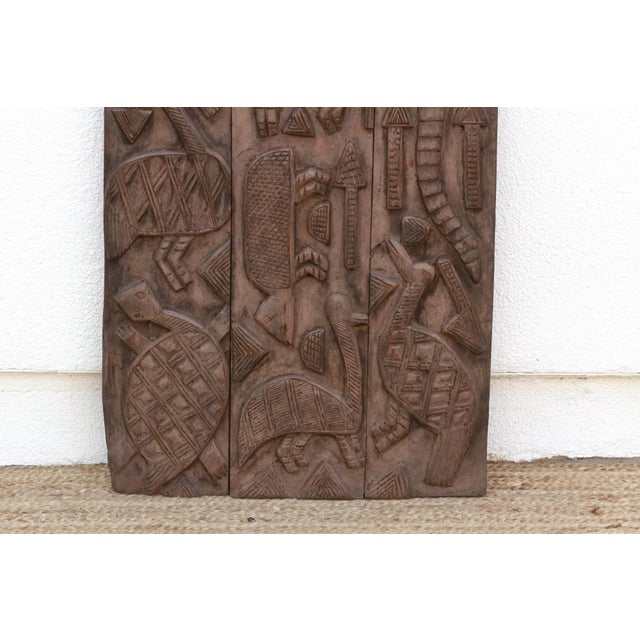 Mid 20th Century Mid-Century Carved African Wall Art For Sale - Image 5 of 7